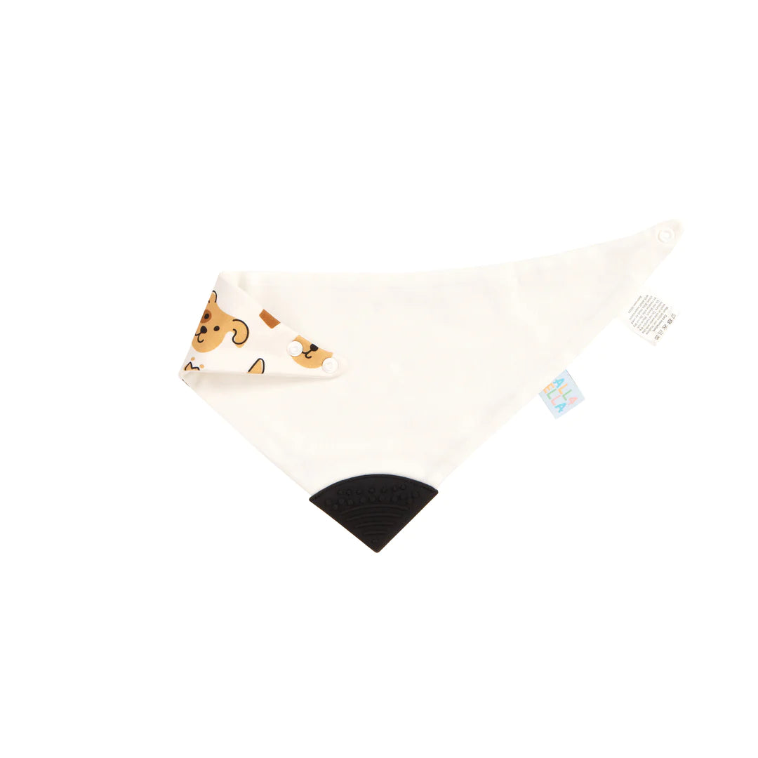 Reversible teether bandana bib