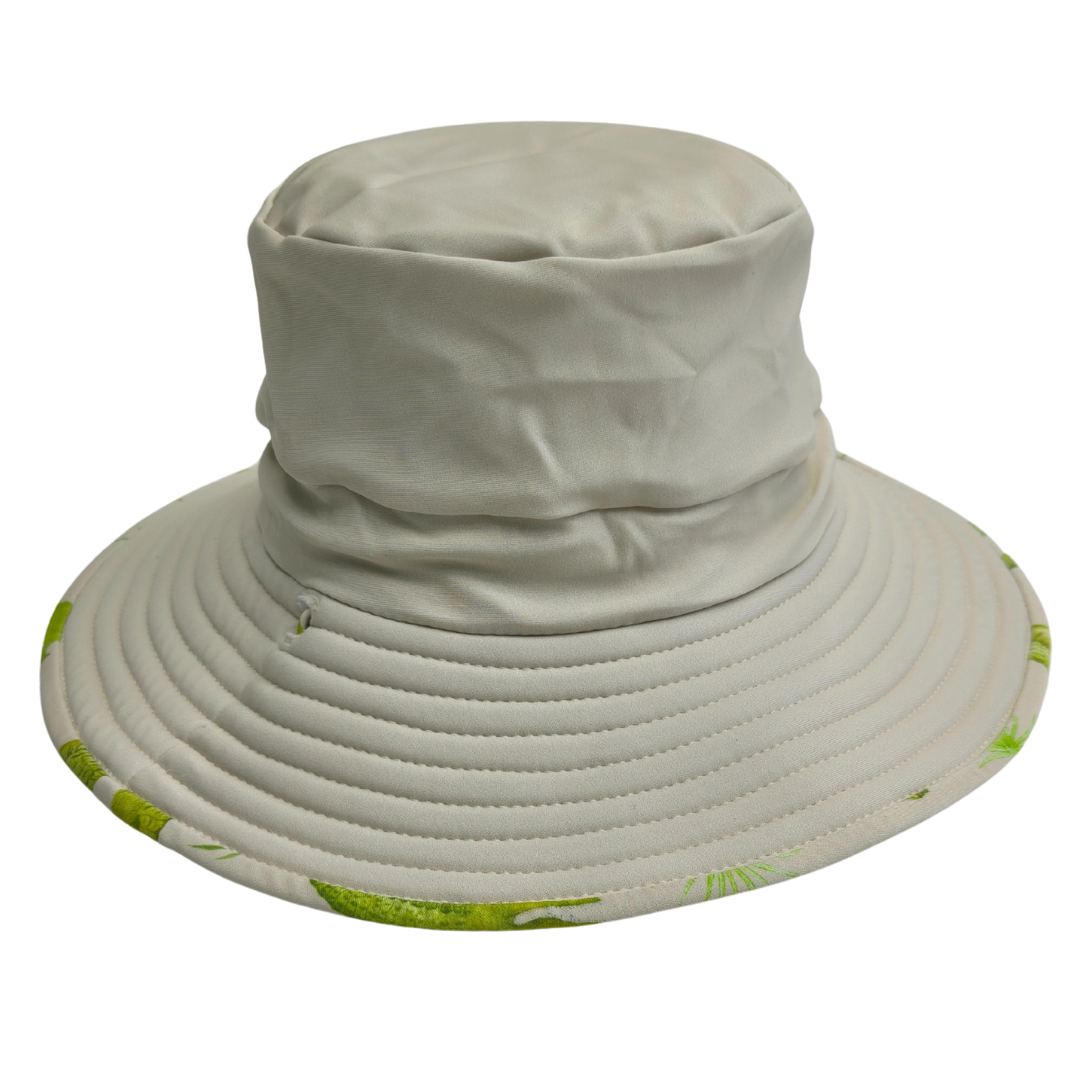 REVERSIBLE SWIM HAT ~ CROCODILES