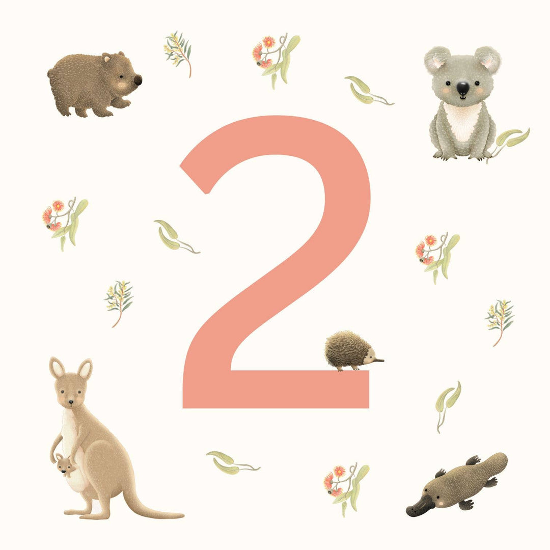 Petite Vous Greeting Card - Aussie Animals Birthday 2