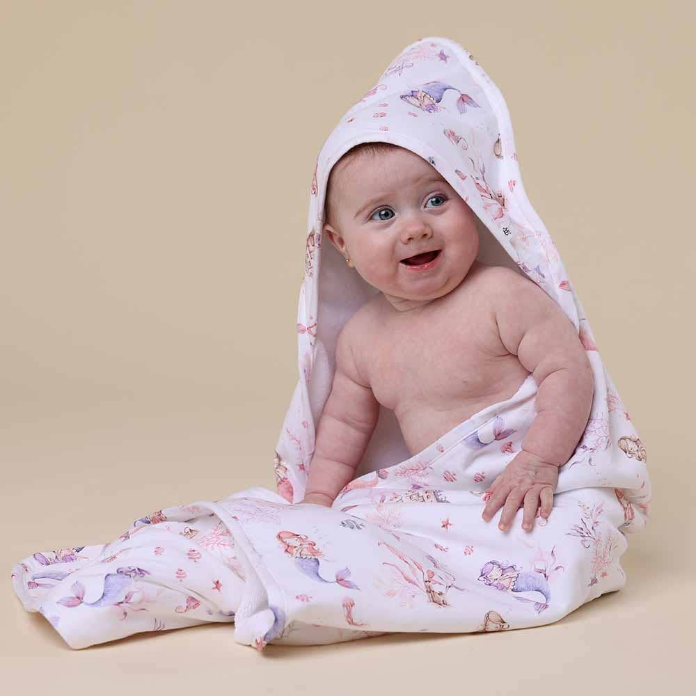 Mermaid Organic Hooded Baby Towel