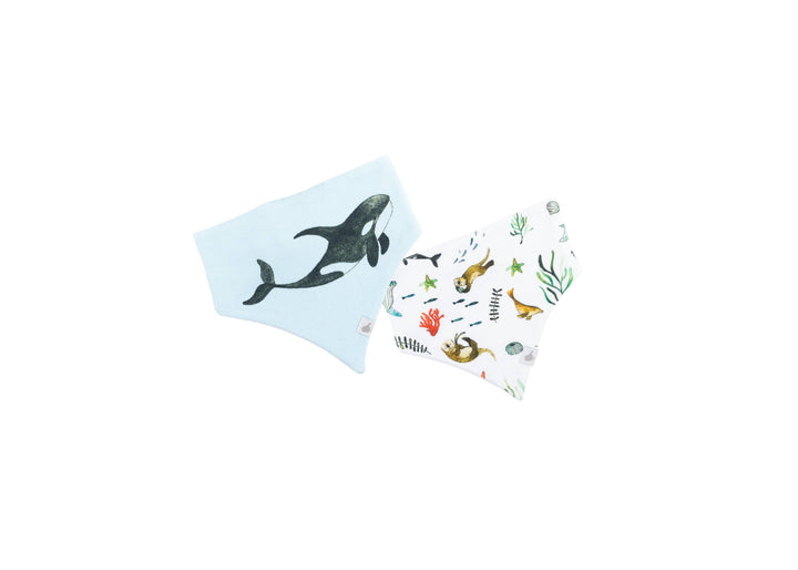 Under the Sea Organic Cotton Bandana Bibs