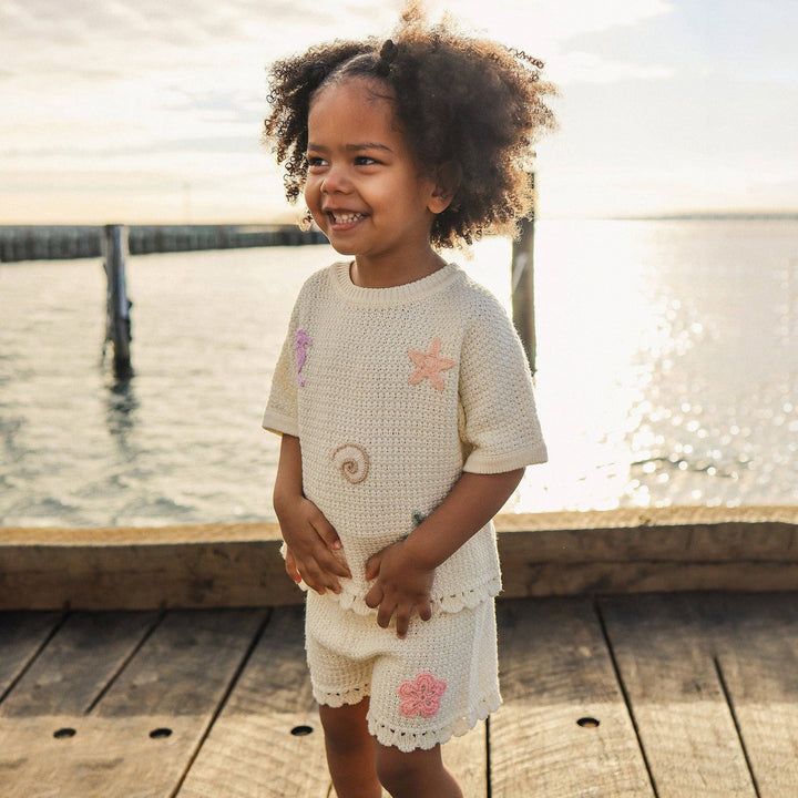 Crochet Short - Coconut