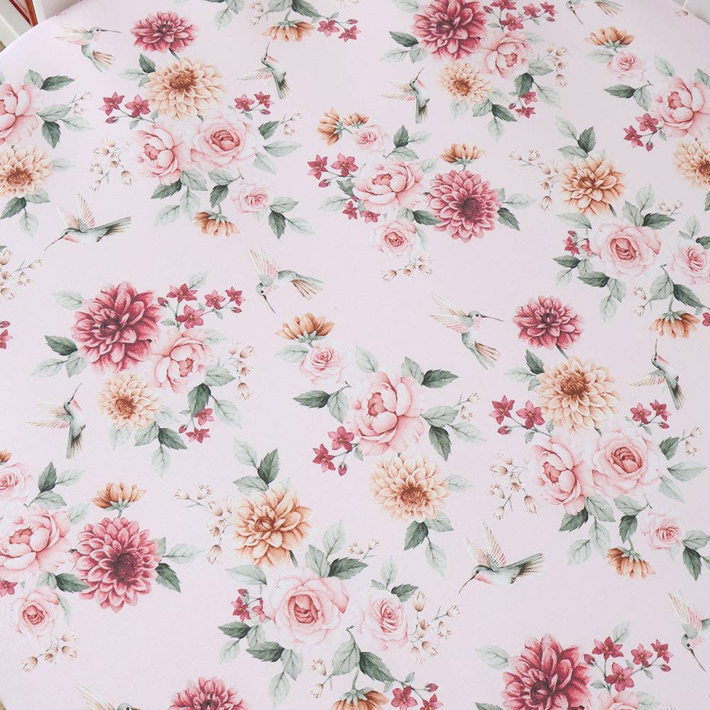 Birds & Blooms Organic Fitted Cot Sheet