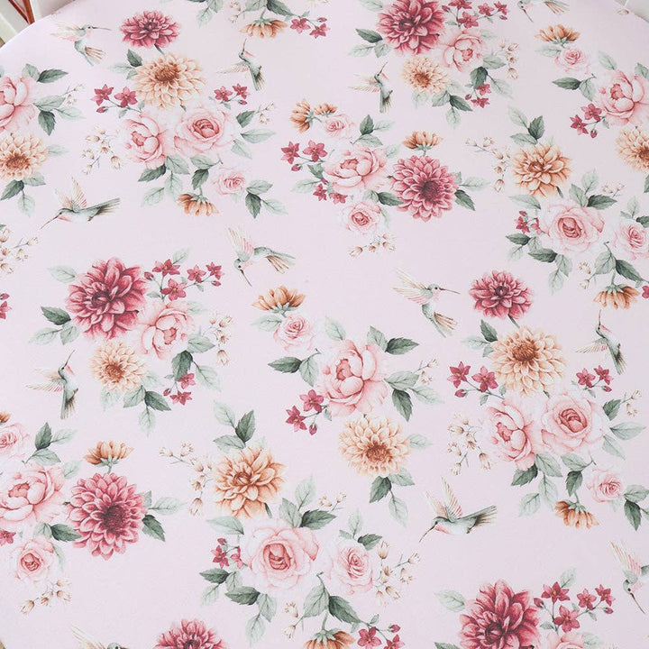 Birds & Blooms Organic Fitted Cot Sheet