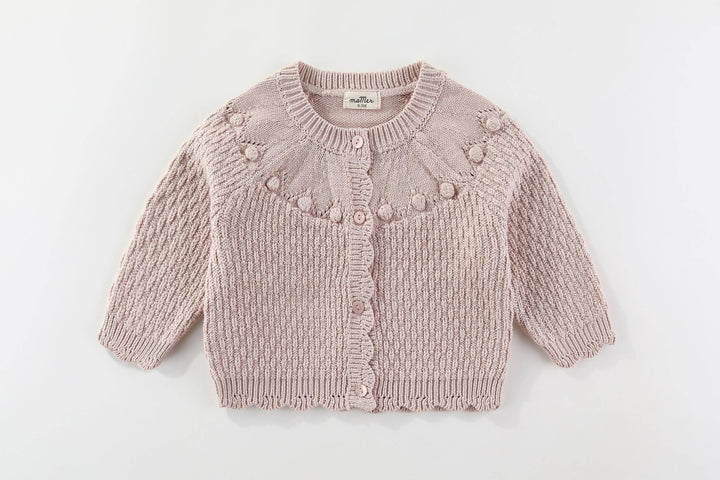 Ella Cardigan 100% cotton: 0-3M, 3-6M, 6-12M, 1-2Y, 2-3Y, 3-4Y, 4-5Y