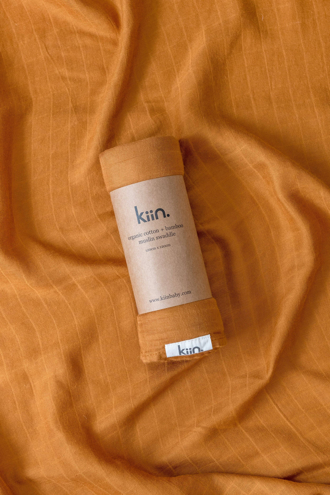 Organic Muslin Swaddle - Caramel