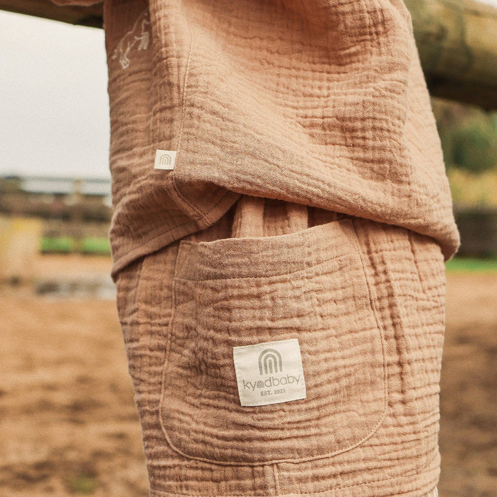 Baby & Toddler Woven Short - Mocha colour