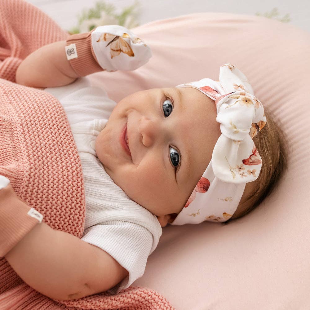 Butterfly Organic Cotton Mittens