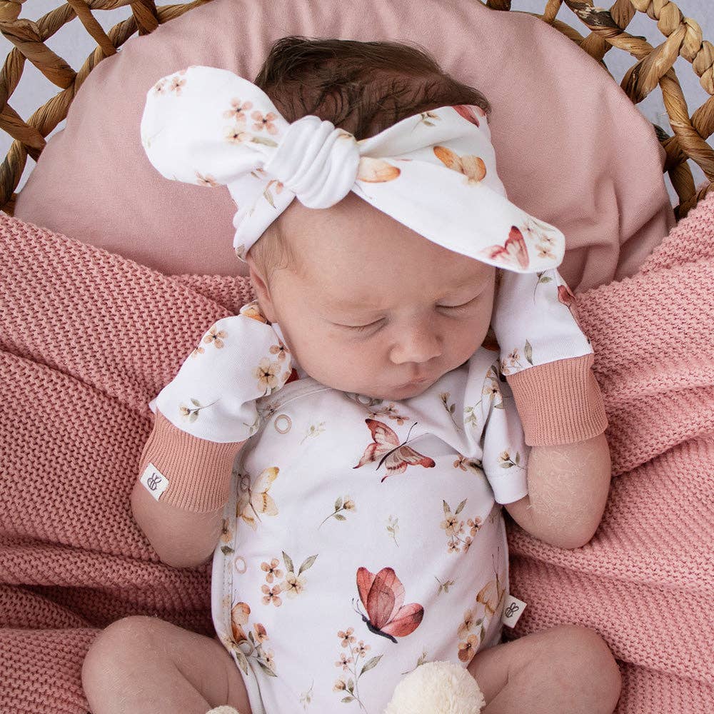 Butterfly Organic Cotton Mittens