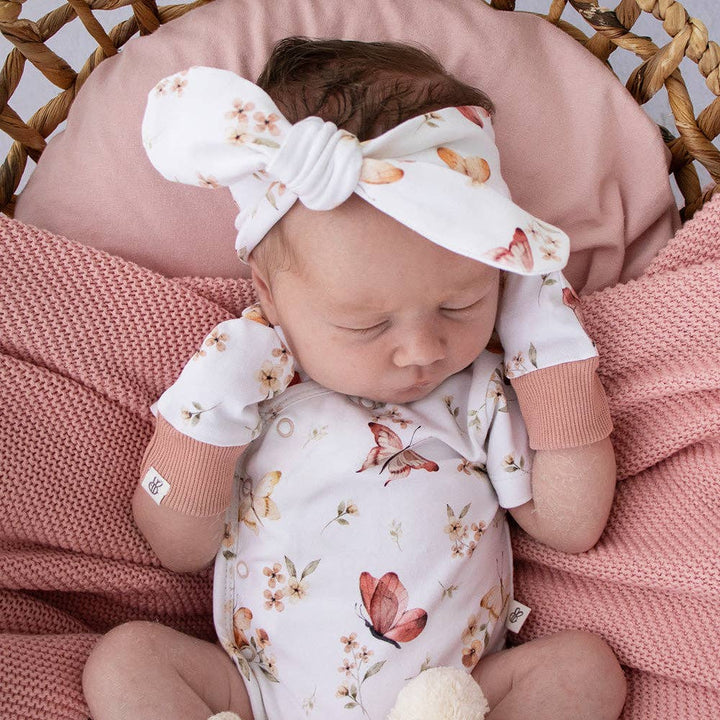 Butterfly Organic Cotton Mittens