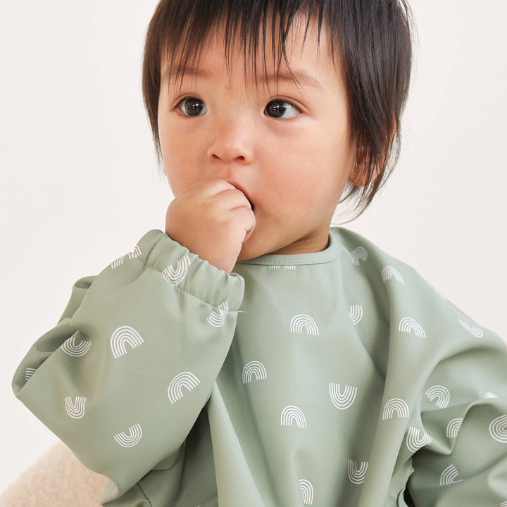Messy Bib - Sage Rainbow