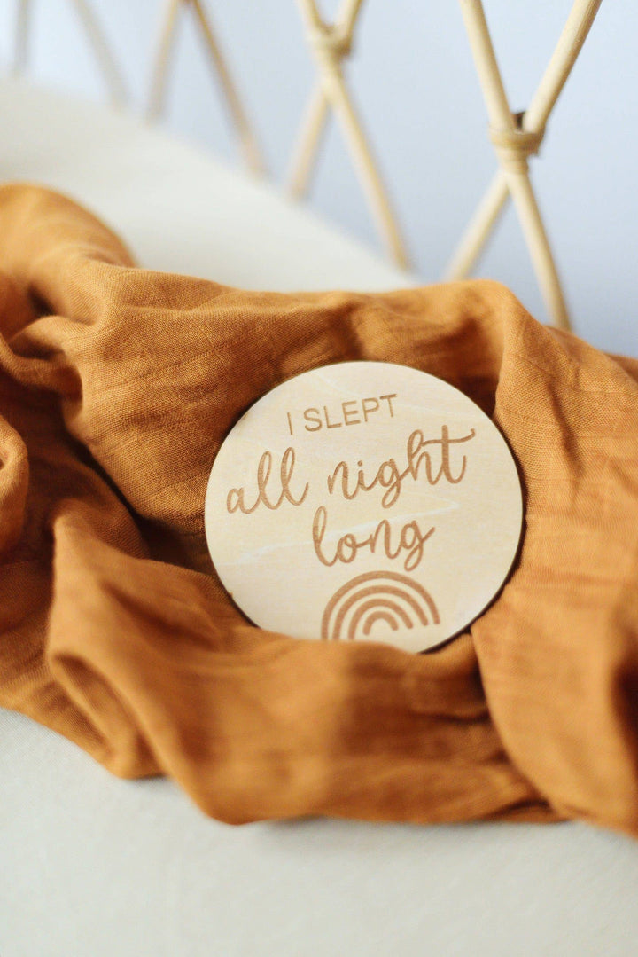 Baby Milestone Wooden Discs