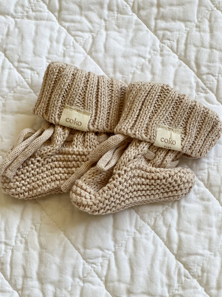 Organic Cotton Booties - x3 Colourways