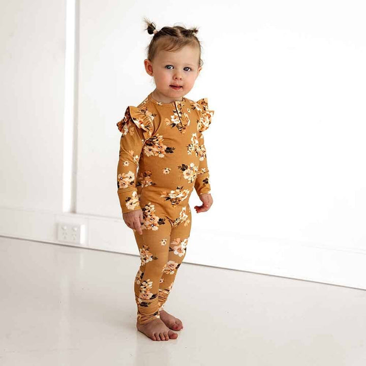 Golden Flower Organic Cotton Growsuit