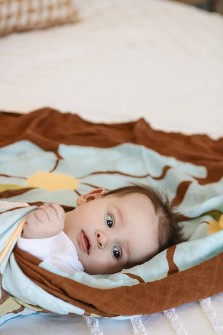 Organic Muslin Swaddle - Fleur (Limited Edition)