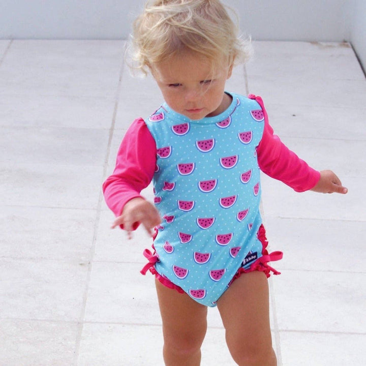 Nappy-change Swimsuit | Dotty Watermelon