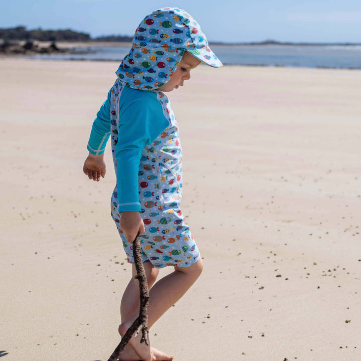 Sun Swim Flap Cap | Fish Frenzy