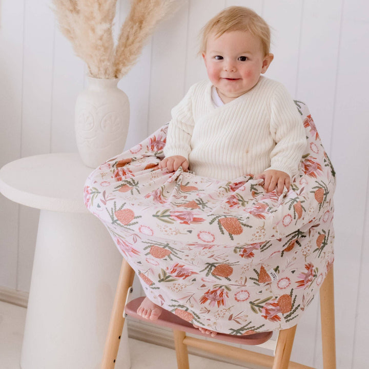 5 in 1 Multi-Use Nursing Mama Cover - Gumnut Blossoms