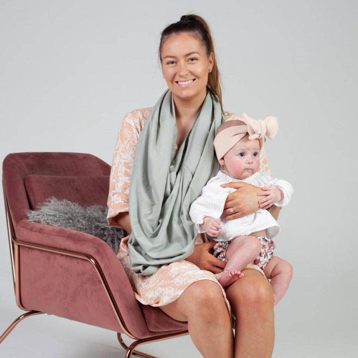 5 in 1 Multi-Use Nursing Mama Cover - Sage Green