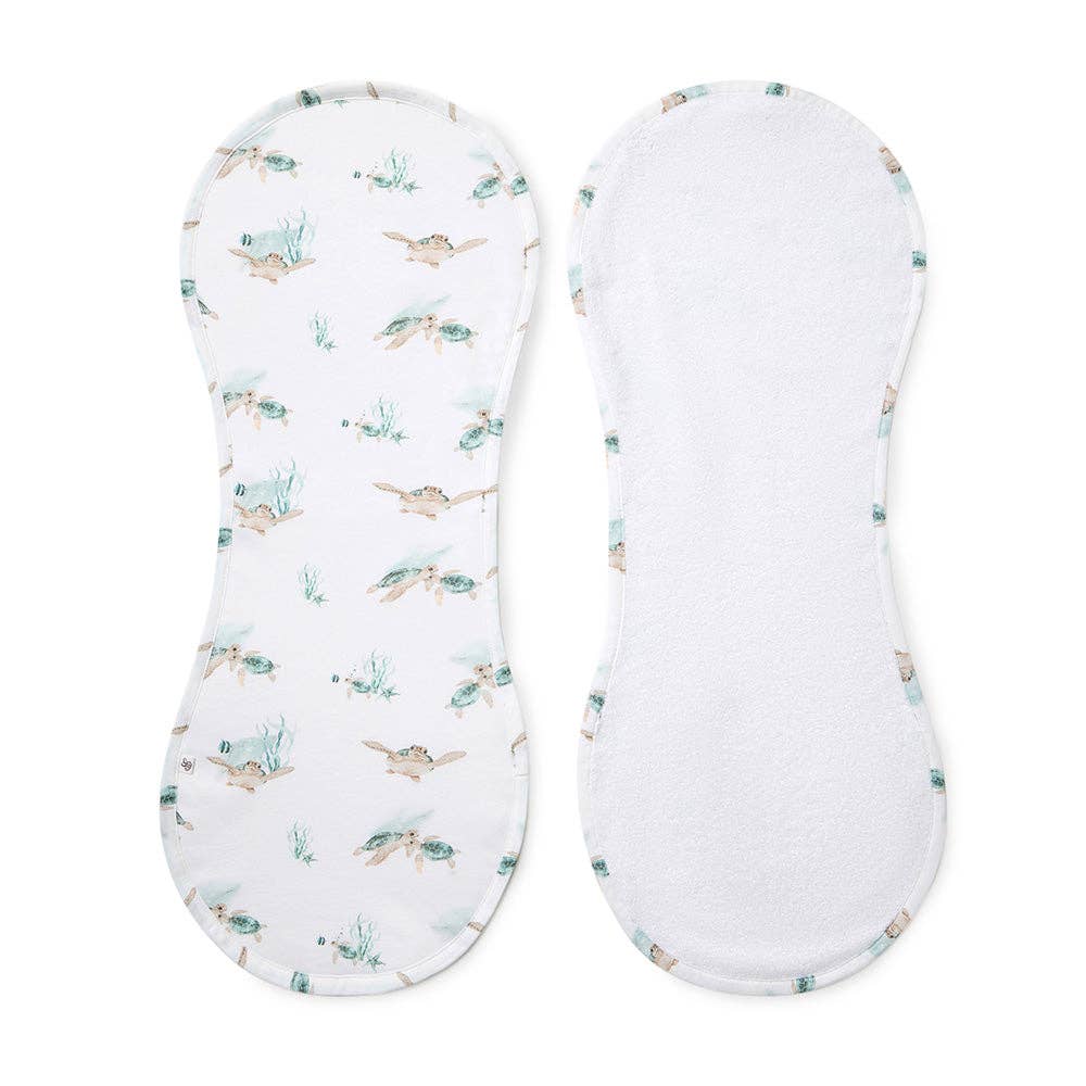 Turtle Organic Cotton Burp Cloth