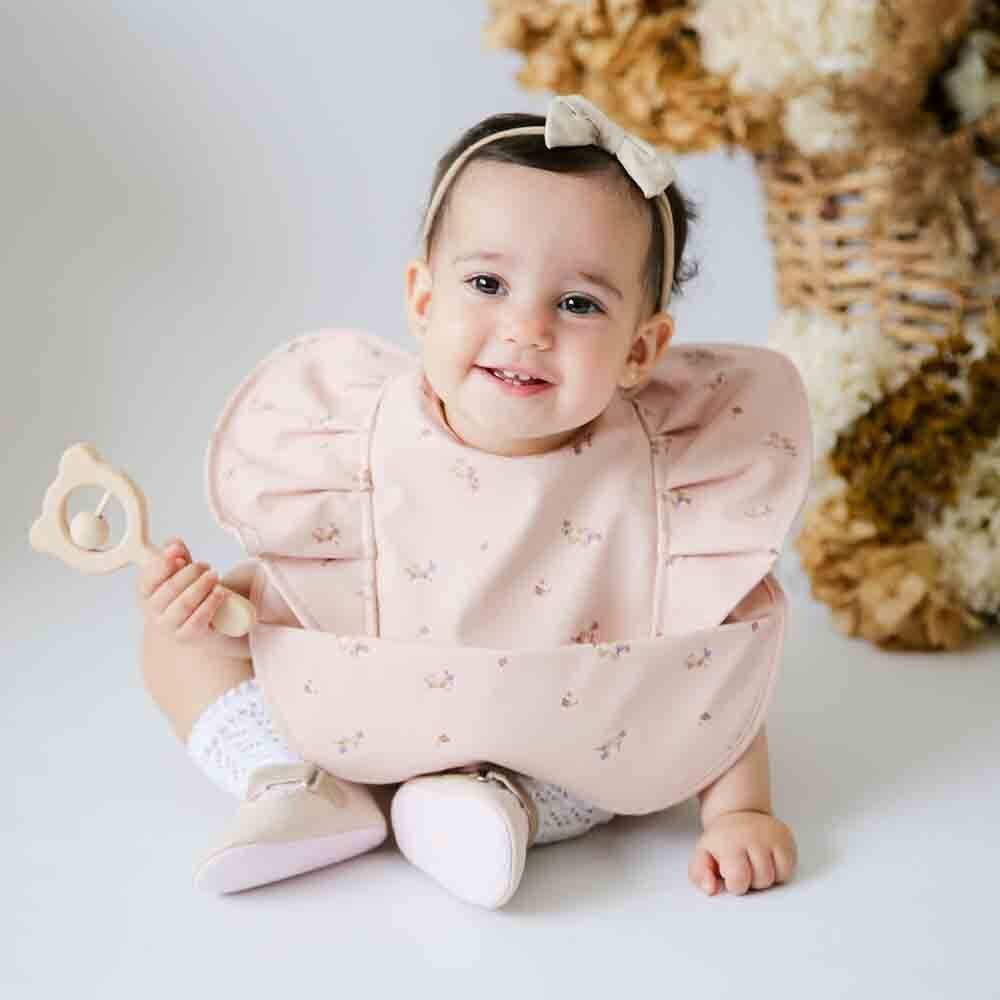 Posy Frill Snuggle Bib