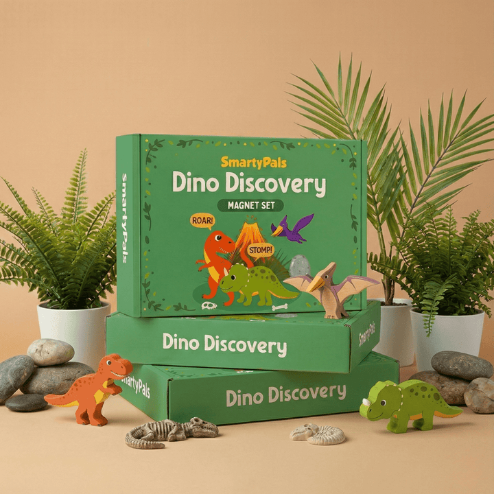 Dino Discovery Magnet Set | Dinosaur Magnets for Kids Imaginative Play