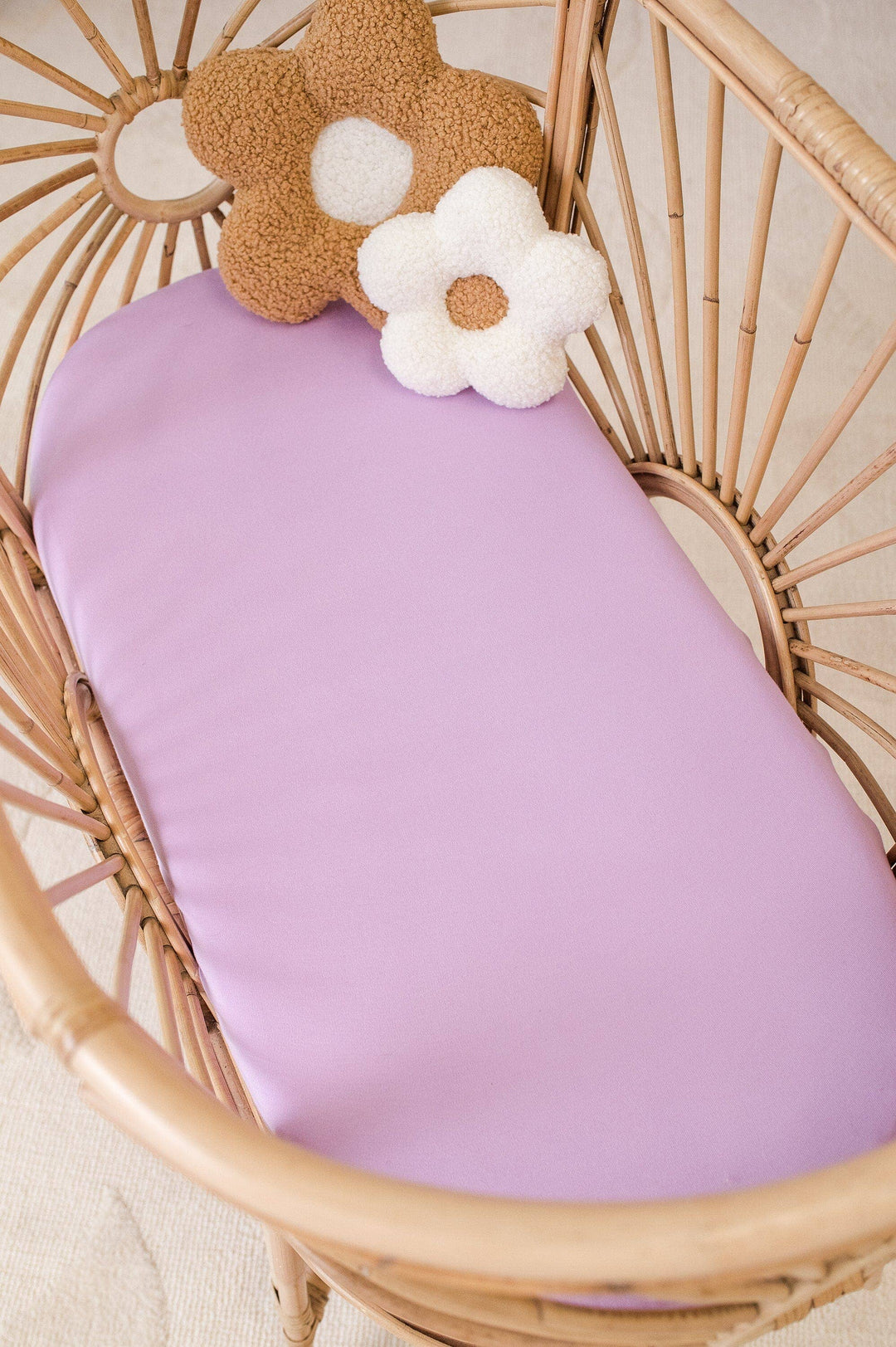 Bassinet/Co Sleeper Organic Sheet - Lilac