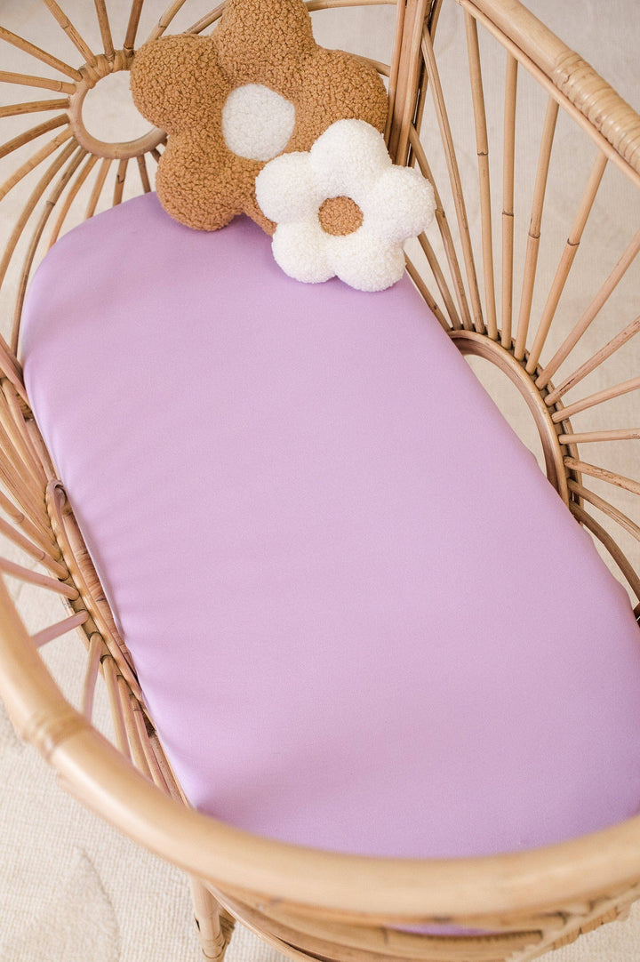 Bassinet/Co Sleeper Organic Sheet - Lilac