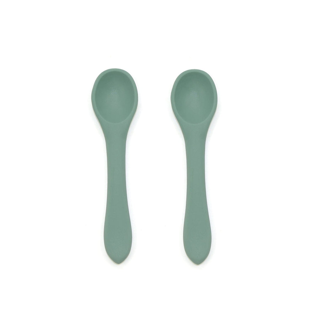 2-Pack Food Grade Silicone Baby Spoons in 6 Colors