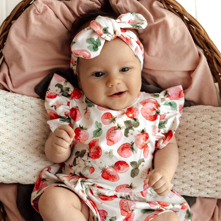 Strawberry Short Sleeve Organic Dress