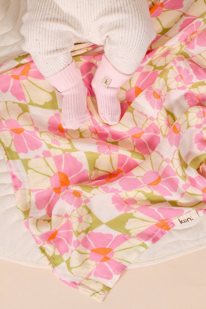 Organic Muslin Swaddle - Whimsy
