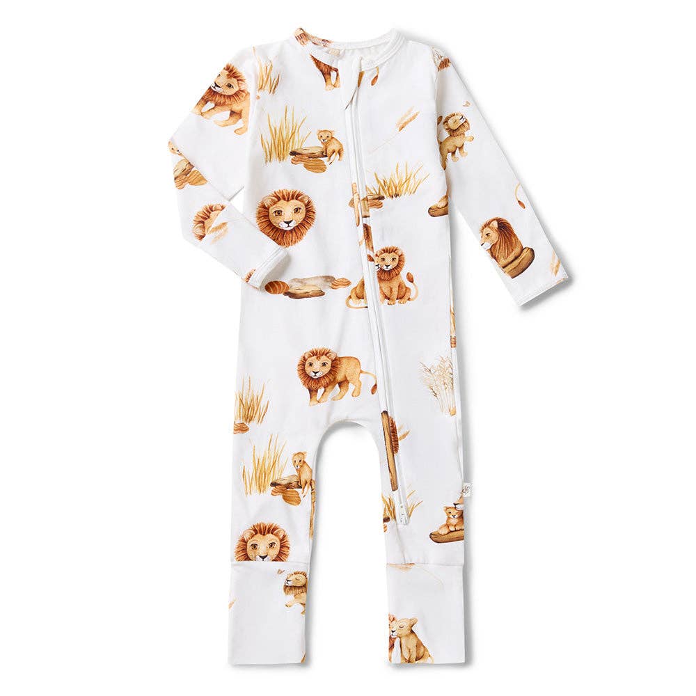Lion Onesie Organic Snugglesuit Convertible Romper