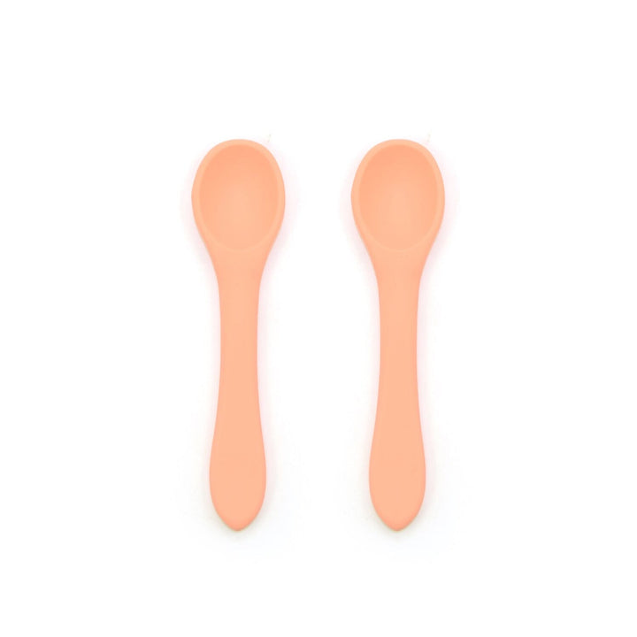 2-Pack Food Grade Silicone Baby Spoons in 6 Colors