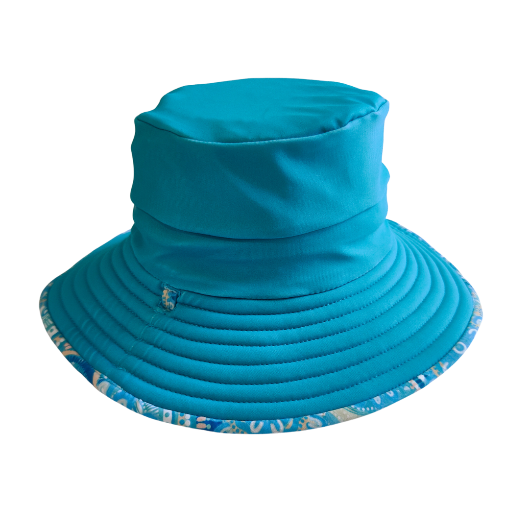 REVERSIBLE SWIM HAT ~ CALLED HOME TO THE OCEAN