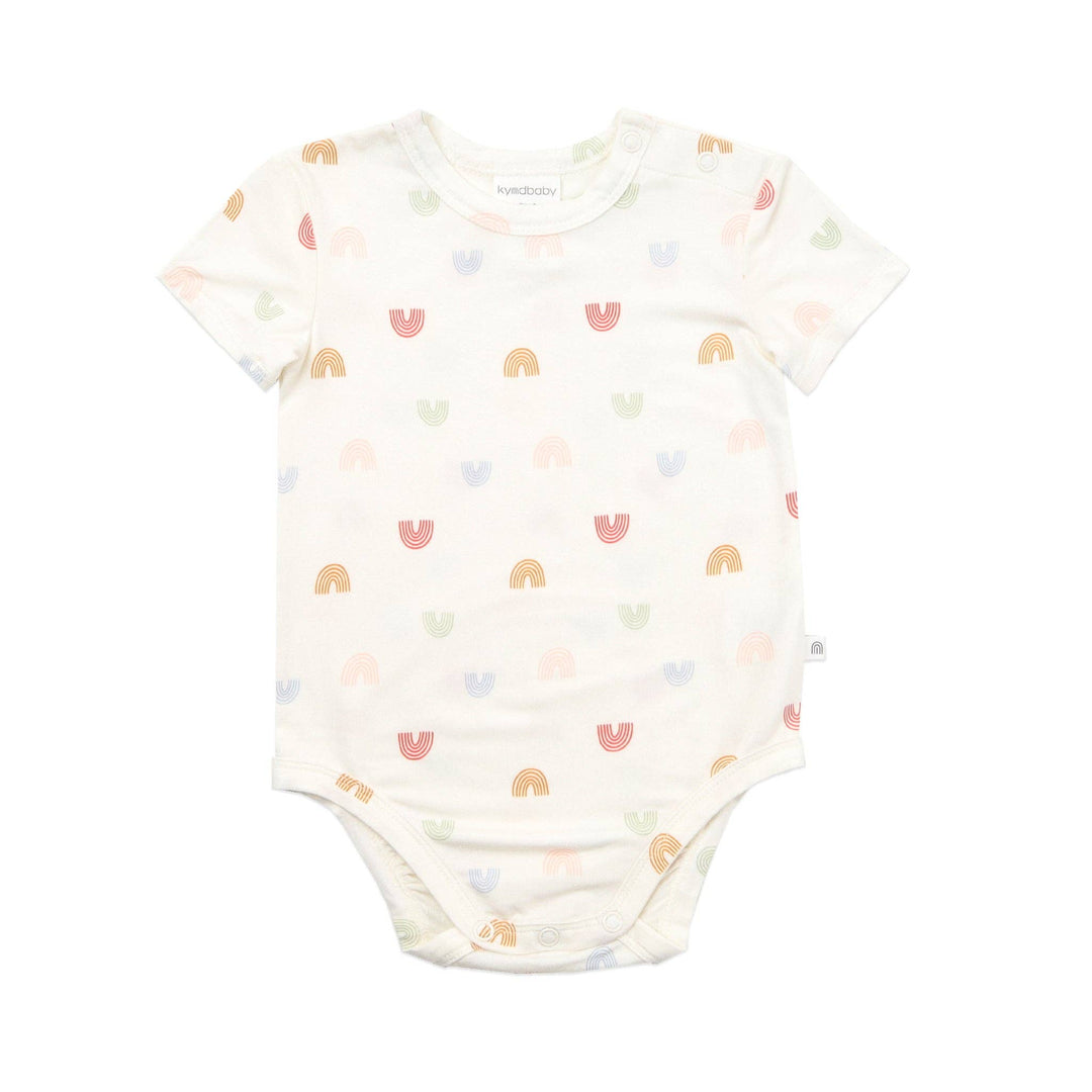 Comfy Bodysuit Short Sleeve - Over the Rainbow