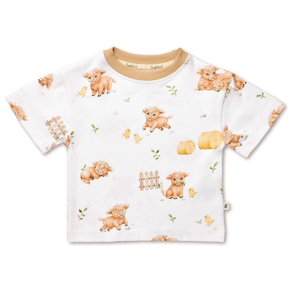 Highland Cows Organic Oversized Tee