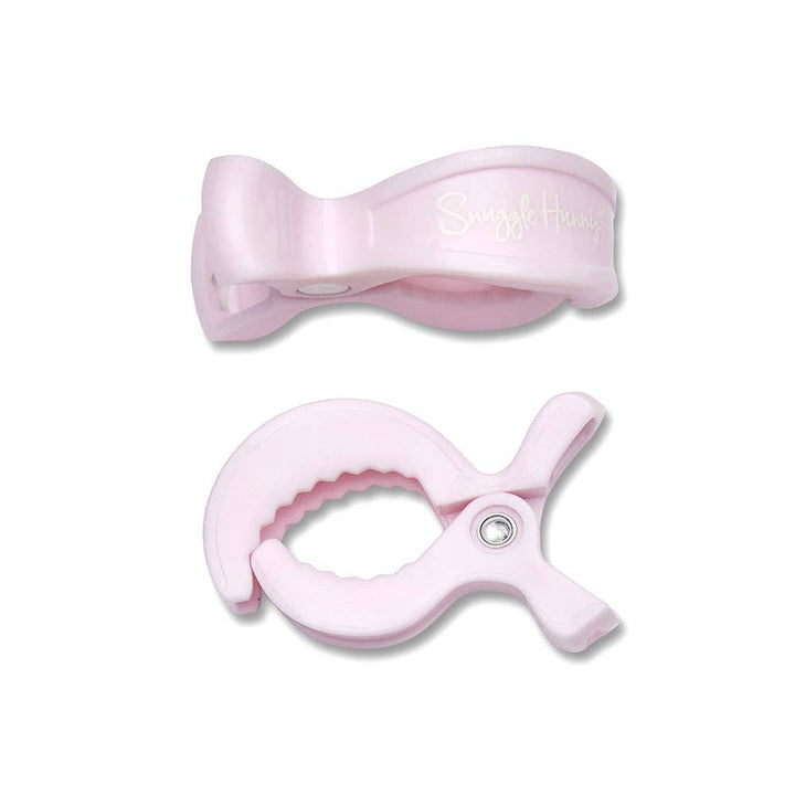 Snuggle Hunny Pram Clip Pair - Baby Pink