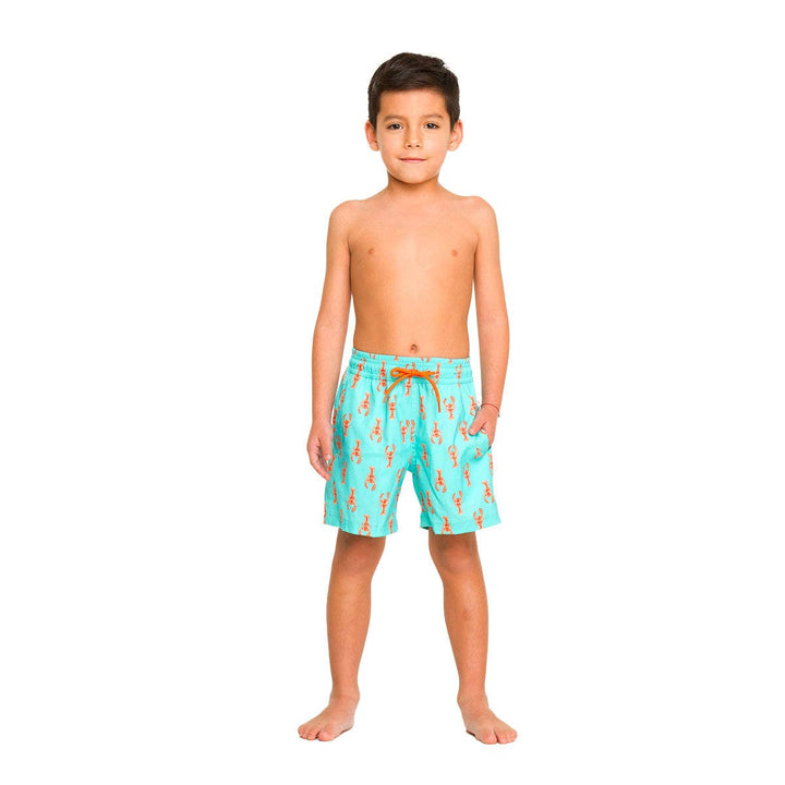 Green Lobsters Boy's Swim Shorts