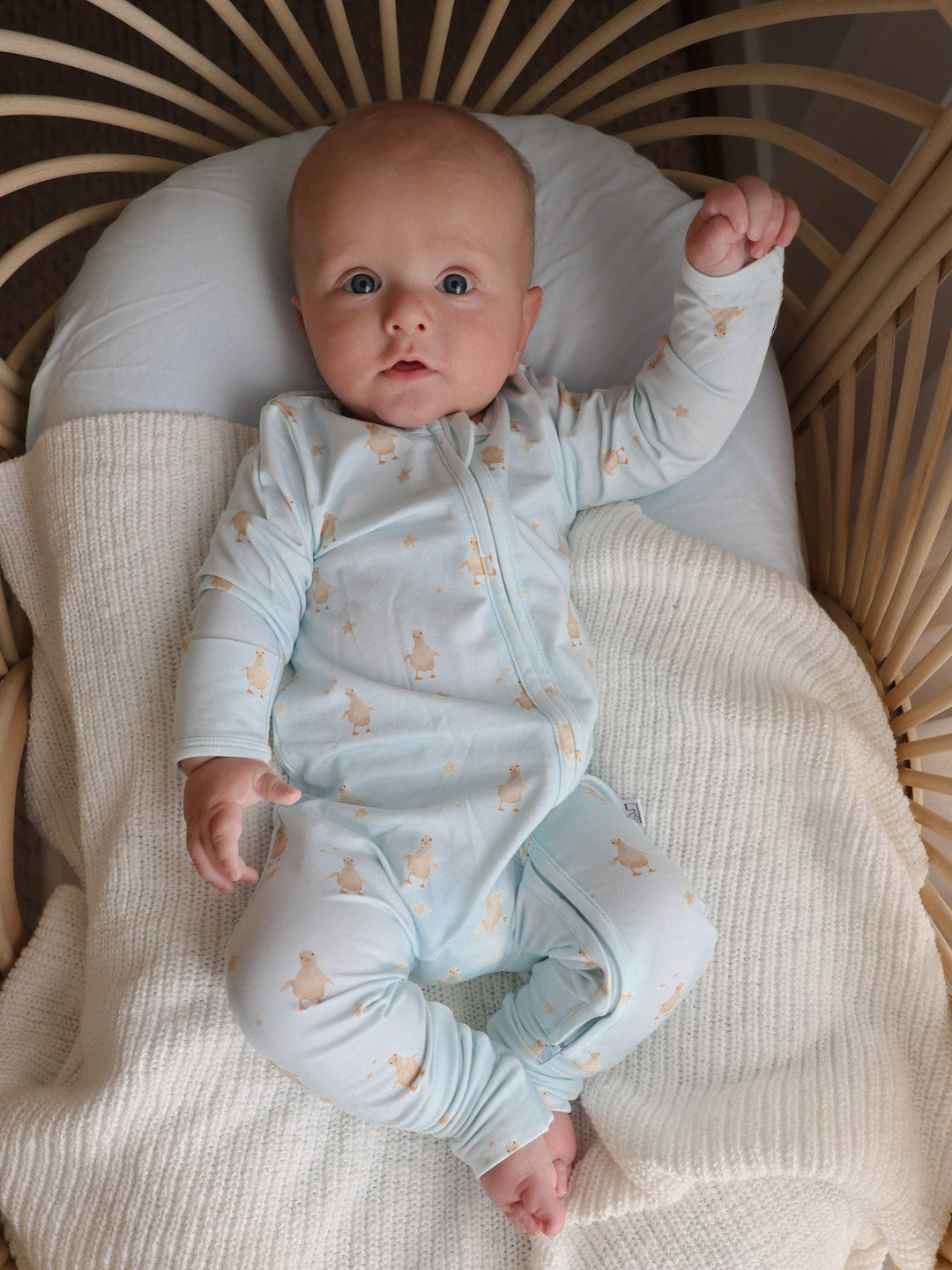 Bamboo/Organic Cotton Growsuit - Little Duck