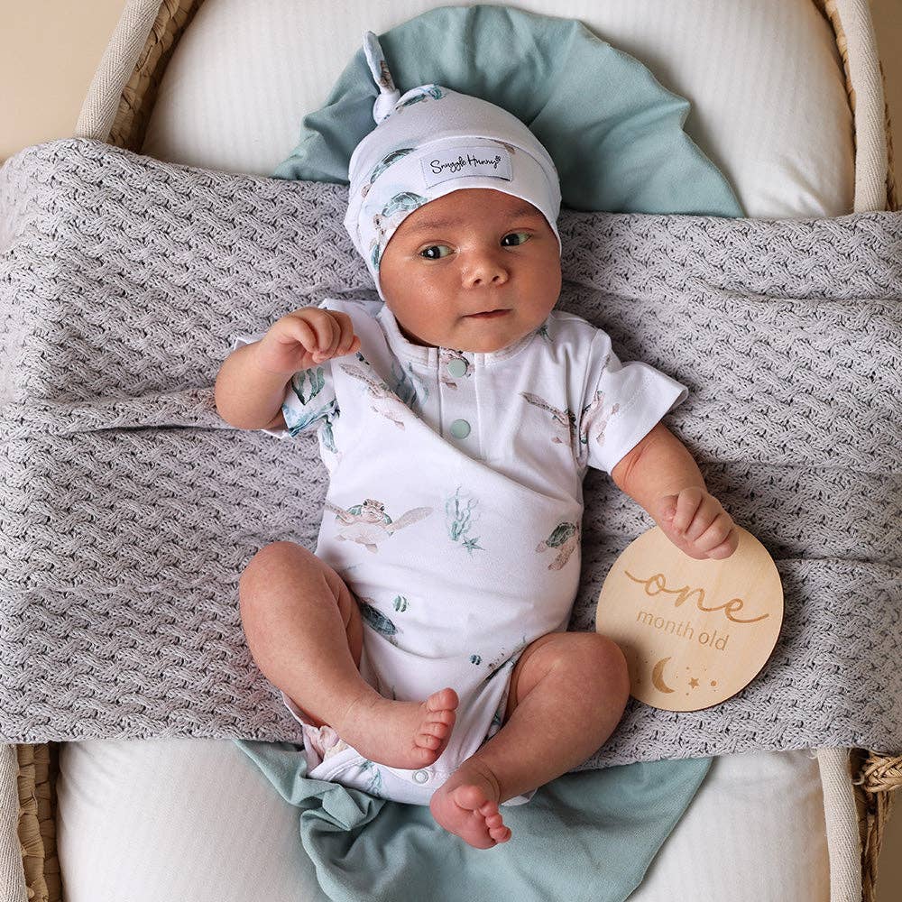 Turtle Short Sleeve Organic Bodysuit