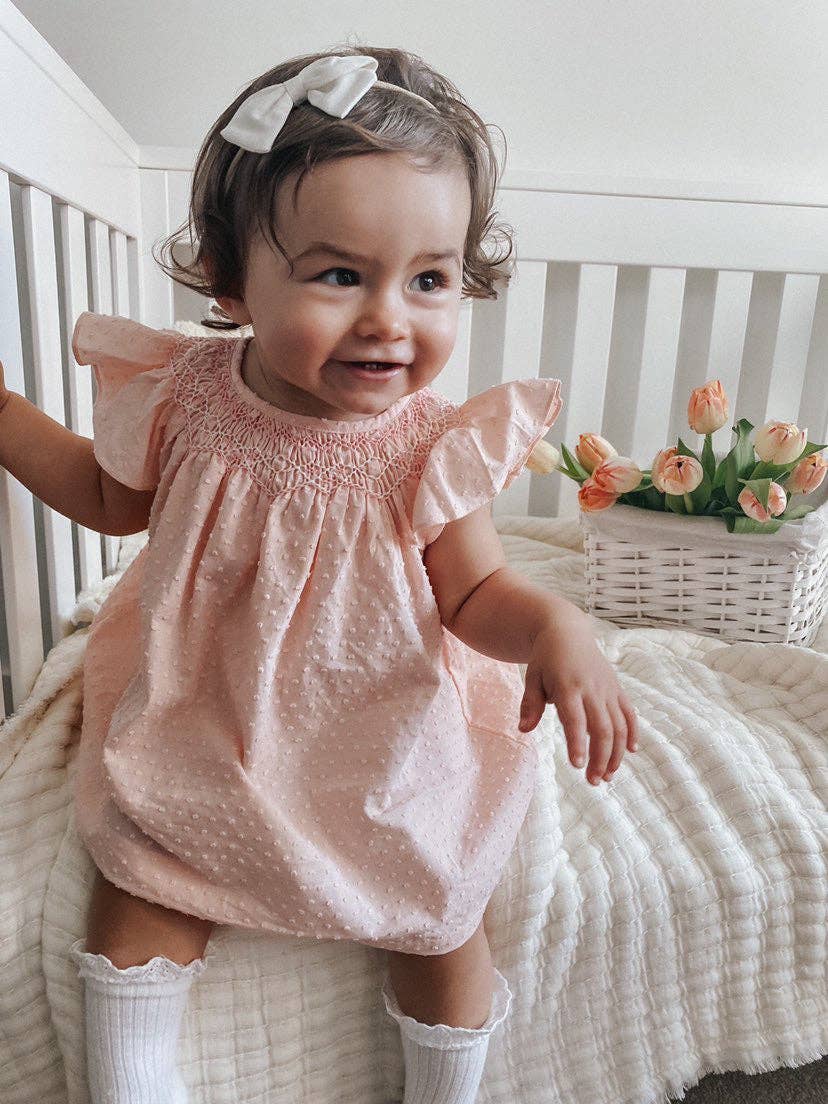 Parisien DRESS:             Pink and White