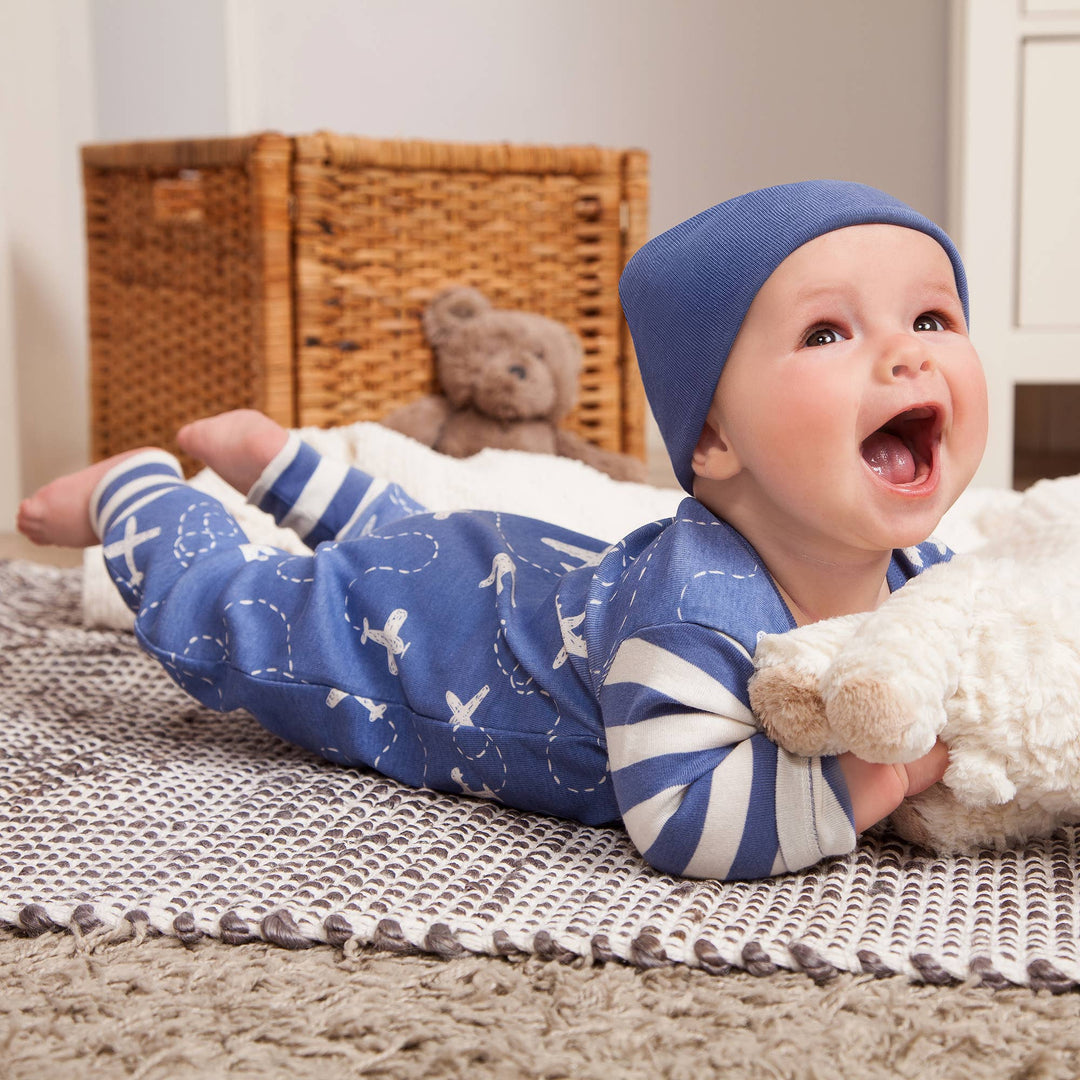 Baby Boy's Airplanes Cotton Romper