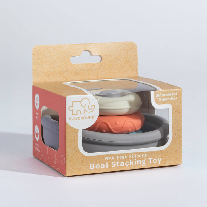 Silicone Stacking Boat with Rings
