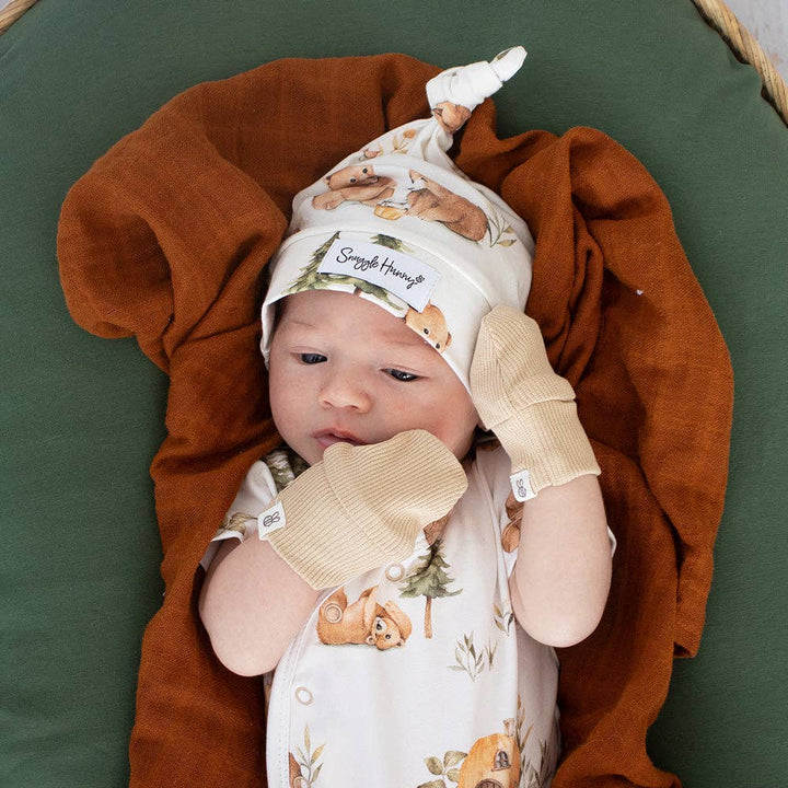 Pebble Organic Cotton Rib Mittens