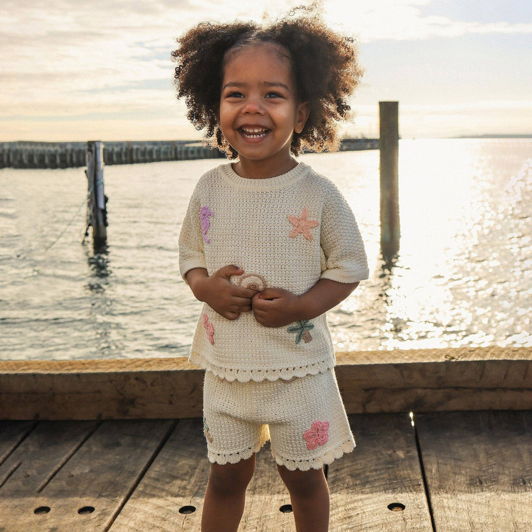 Crochet Short - Coconut