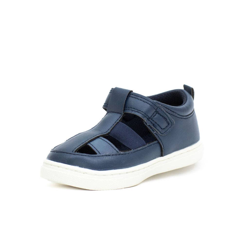 TARYN navy blue unisex toddler sandals