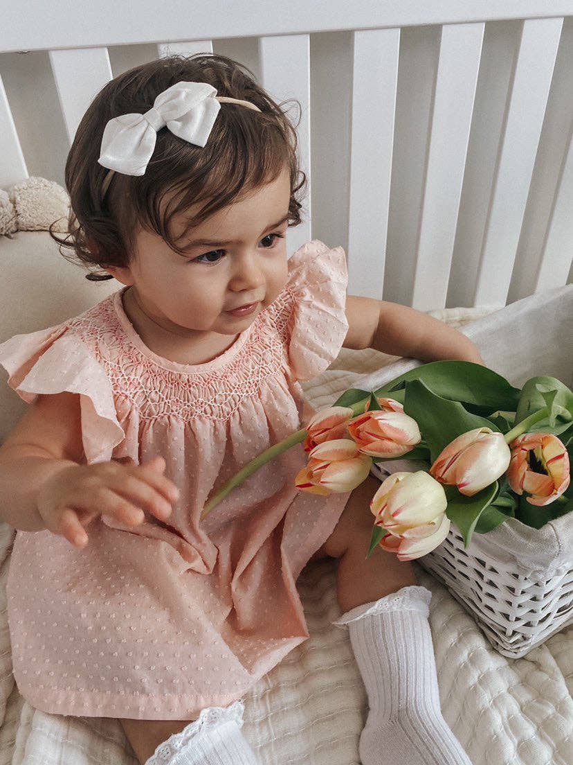 Parisien DRESS:             Pink and White