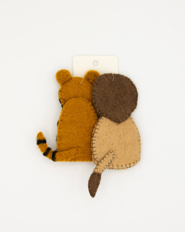 Finger Puppet - Tiger and Lion (Jungle / Safari Animals) 