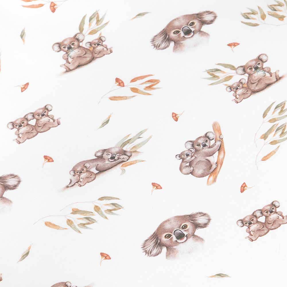 Organic Bassinet Sheet / Change Pad Cover - Koala Organic Bassinet Sheet / Change Pad Cover - Koala
