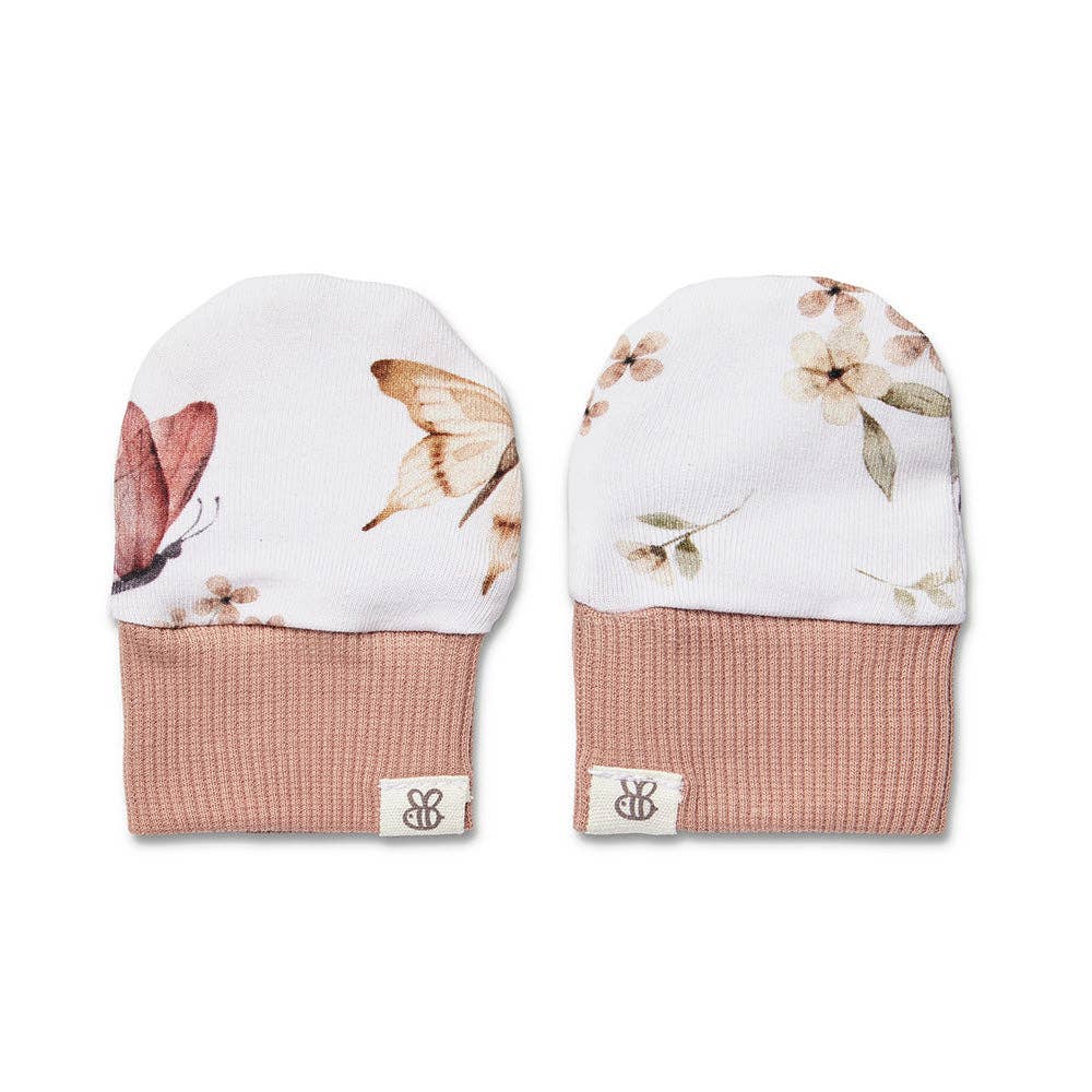 Butterfly Organic Cotton Mittens